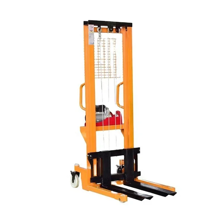 Hot Selling Manual Pallet Stacker Heigh Range Handmatige Hydraulische Vorkheftruck Hefpallet Truck Handmatige Stapelaar