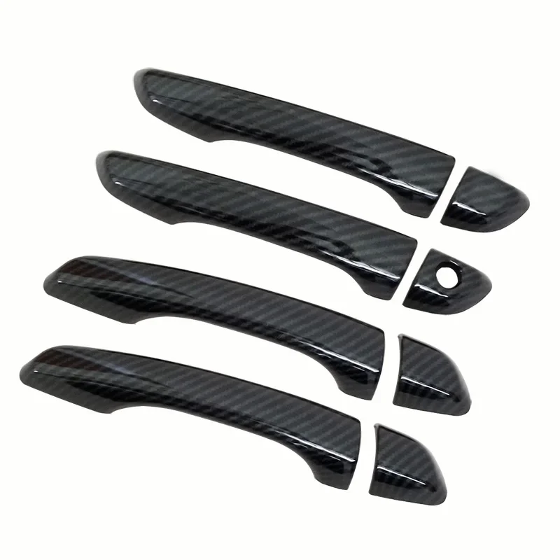 

For Hyundai Elantra 2017 2018 2019 2020 Chrome Carbon Fiber Car Door Handle Cover Trim Sticker Car Styling Accessories Overlay