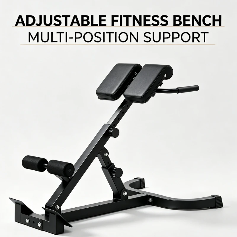 Foldable Multi-functional Roman Chair Hyperextension Bench Ab Sit-up Trainer Home Gym Fitness Gear