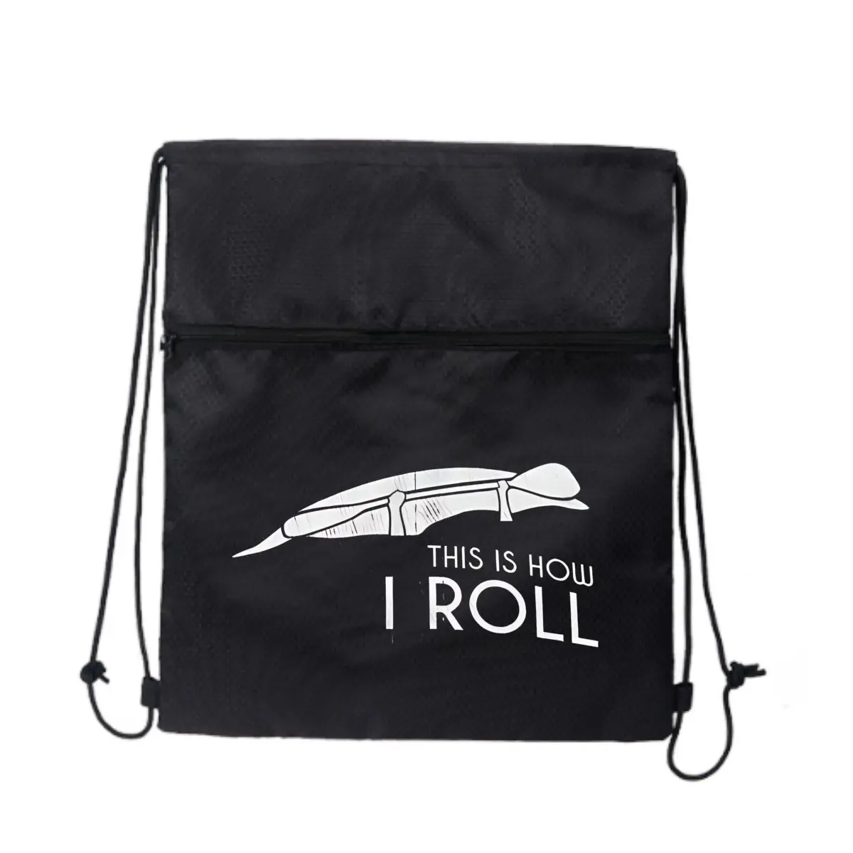 

Вот как я катаю прочную сумку на молнии на шнурке