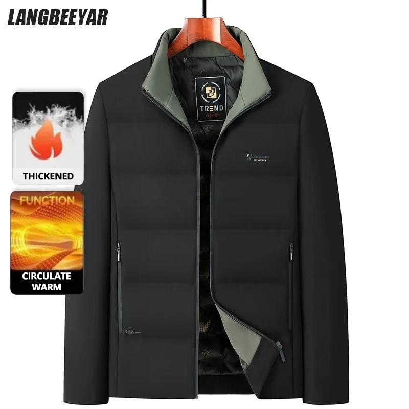 

Высший класс ​ ​ Мужская зимняя короткая парка-ветровка, стеганая куртка-пуховик, новинка 2025 года, повседневная модная верхняя одежда