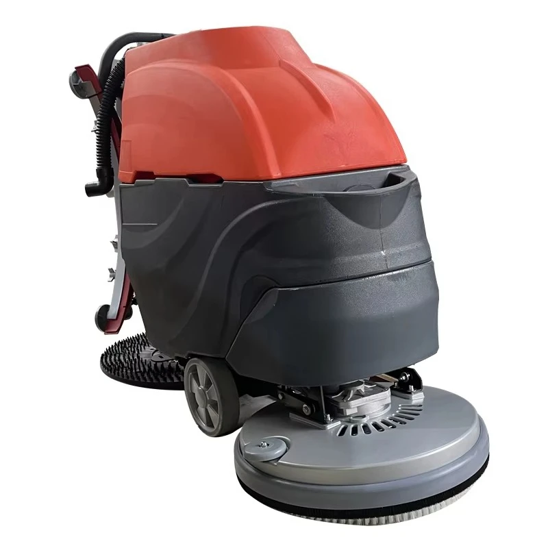 20inch Ride-On Push Floor Scrubber Vacuum with Burnishing for Marble Tile Terrazzo Hard Floor Cleaning