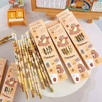 24Pcs Cute Animal Capybara Theme HB Writing Painting Pencils for Kids Birthday Party Favors Back To School Rewards Pinata Filler