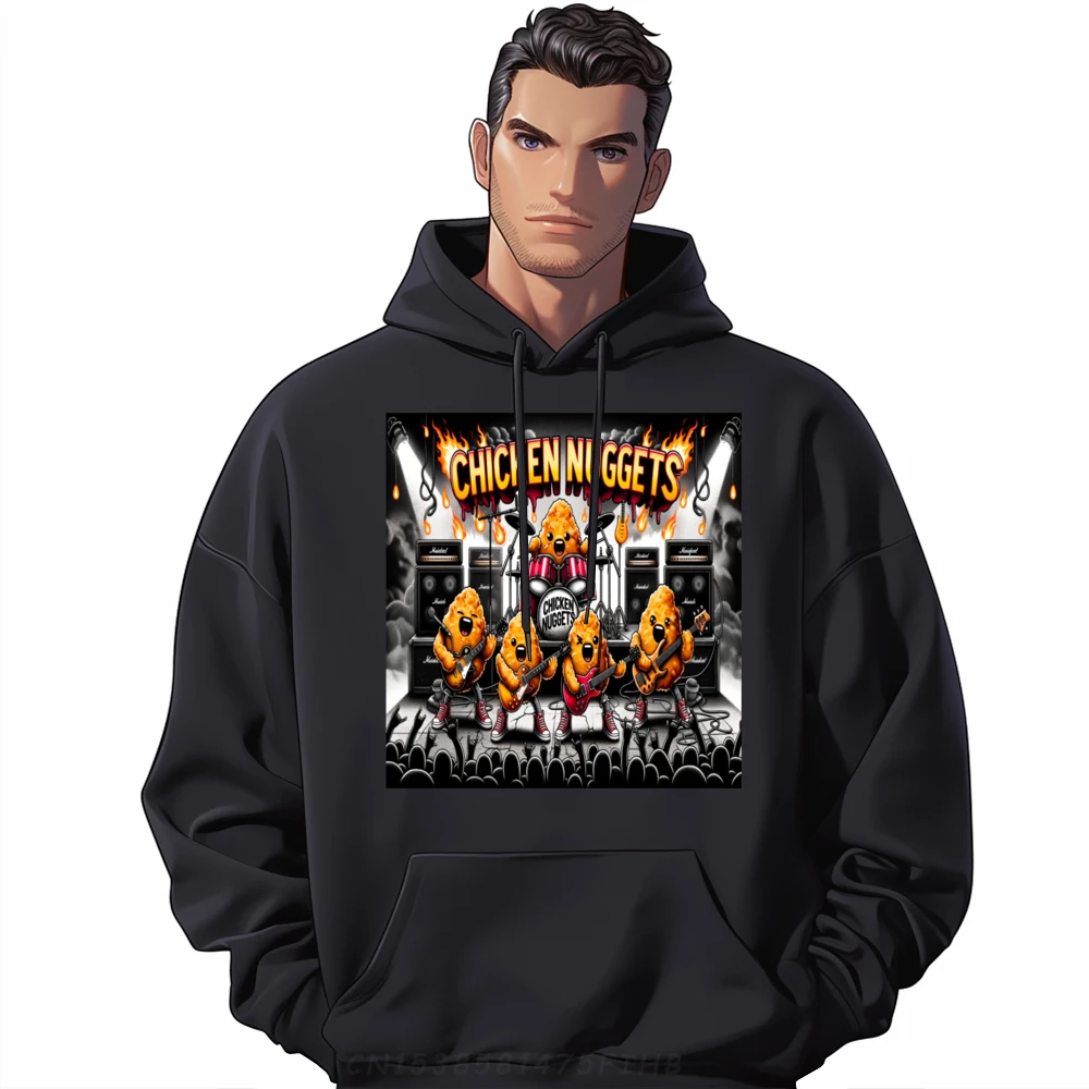 

Chicken Nuggets World Tour Cute Casual Hoodies O Neck Christmas Long Sleeve Hoodies Boyfriend Casual Hoodies