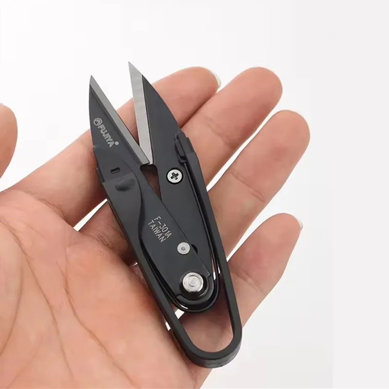 Professional Spring Action Thread Clipper - Carbon Steel Sewing & Craft Snips for Fabric, Leather & DIY, Sharp Precision Scissor