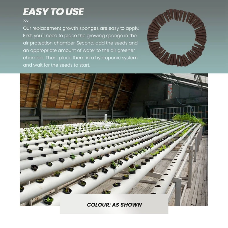 

Grow Sponges For Use With Aerogarden, Eco-Friendly Plant Growing Plugs Sponges For Hydroponic Plants Growth, Pack Of 50