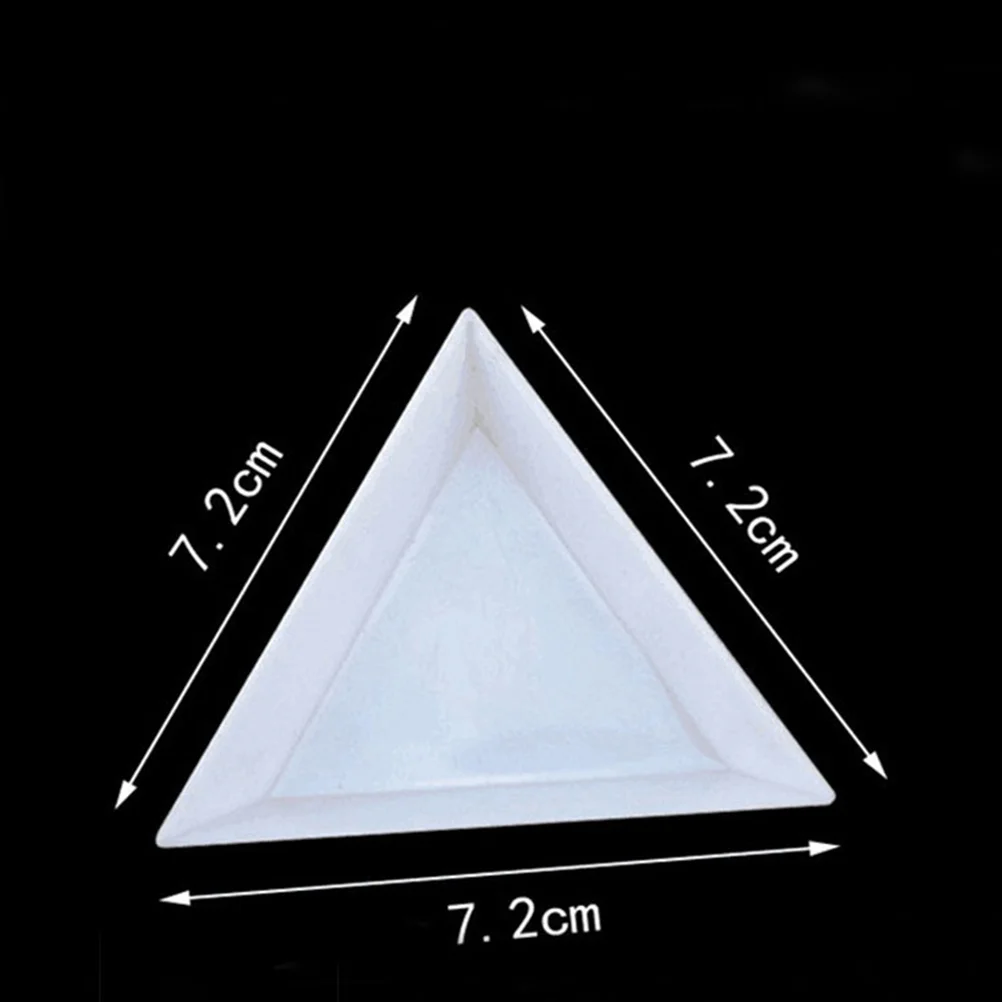 기술자 드릴링용 네일 삼각형 플레이트 보관 트레이, 매니큐어 도구, 80 개