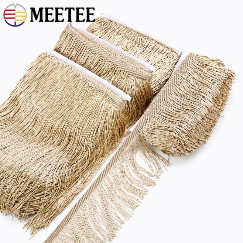 5/10Yards 10-30cm Long Tassel Fringe Trim for Cushion Curtain Latin Dance Skirt Stage Costume Dress Sleeve Hem DIY Sewing Decor