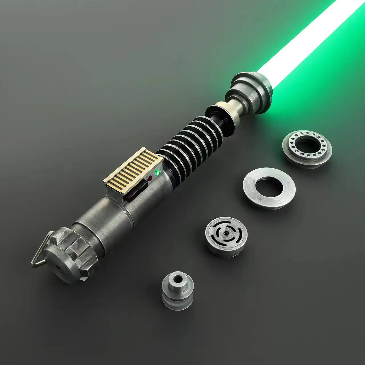 Espada láser Neopixel Jedi, empuñadura de Metal, sable de luz sensible a duelos pesados, suave, cambio infinito, sonido de golpeo LTG