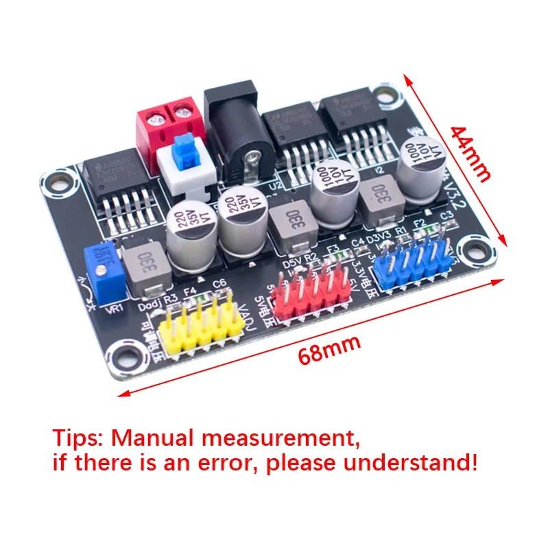 LM2596 DC Adjustable Step-Down Module Regulated Power Supply Module For Intelligent Vehicle Experimental Power Supply