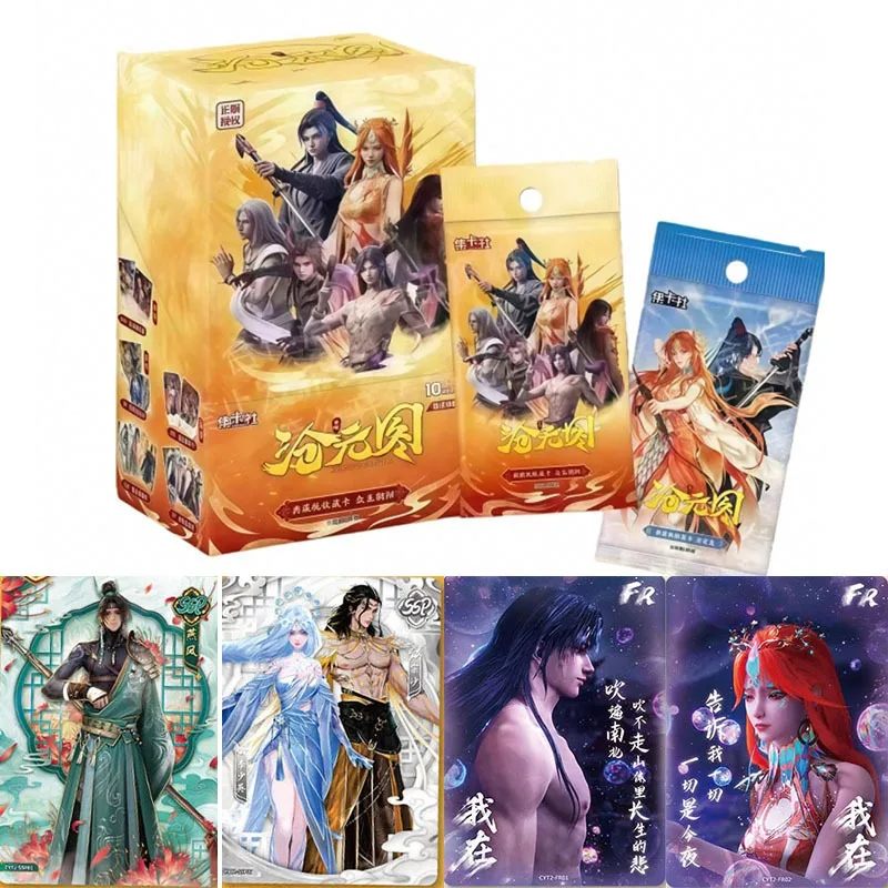 Card.fun Cangyuan Tu Deluxe Collection Cards All Beings Chaoyang Sword Cuts عشرة آلاف Kalpas Meng Chuan Yan Jin TCG Cards