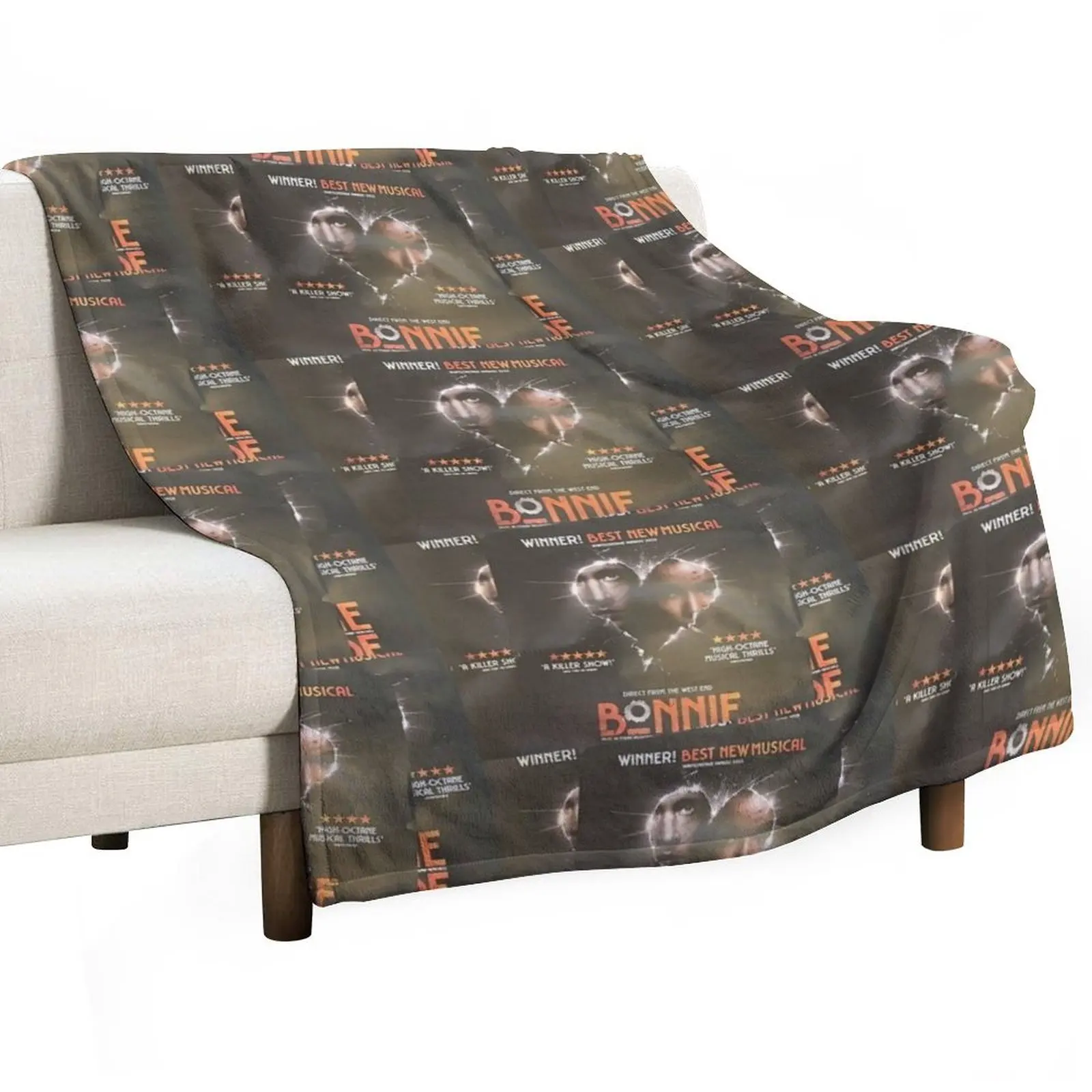 Bonnie and Clyde Throw Blanket Decorative Beds Bed linens Blankets