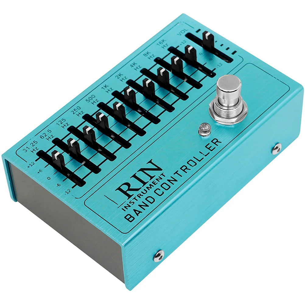 Ten Stage Equalizer Distortion Pedal Guitar Improve Sound Effect for Electric Aluminum Alloy Effects