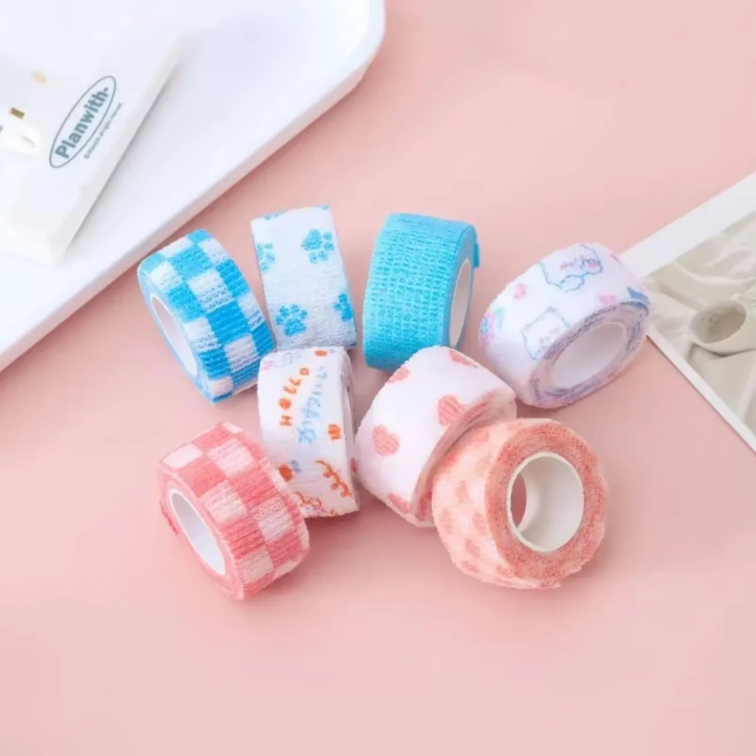 4.5m Cute Self Adhesive Bandage Adherent Tape  Finger Wrap Stretch Stationery School Supplies First Aid Kit Traveling