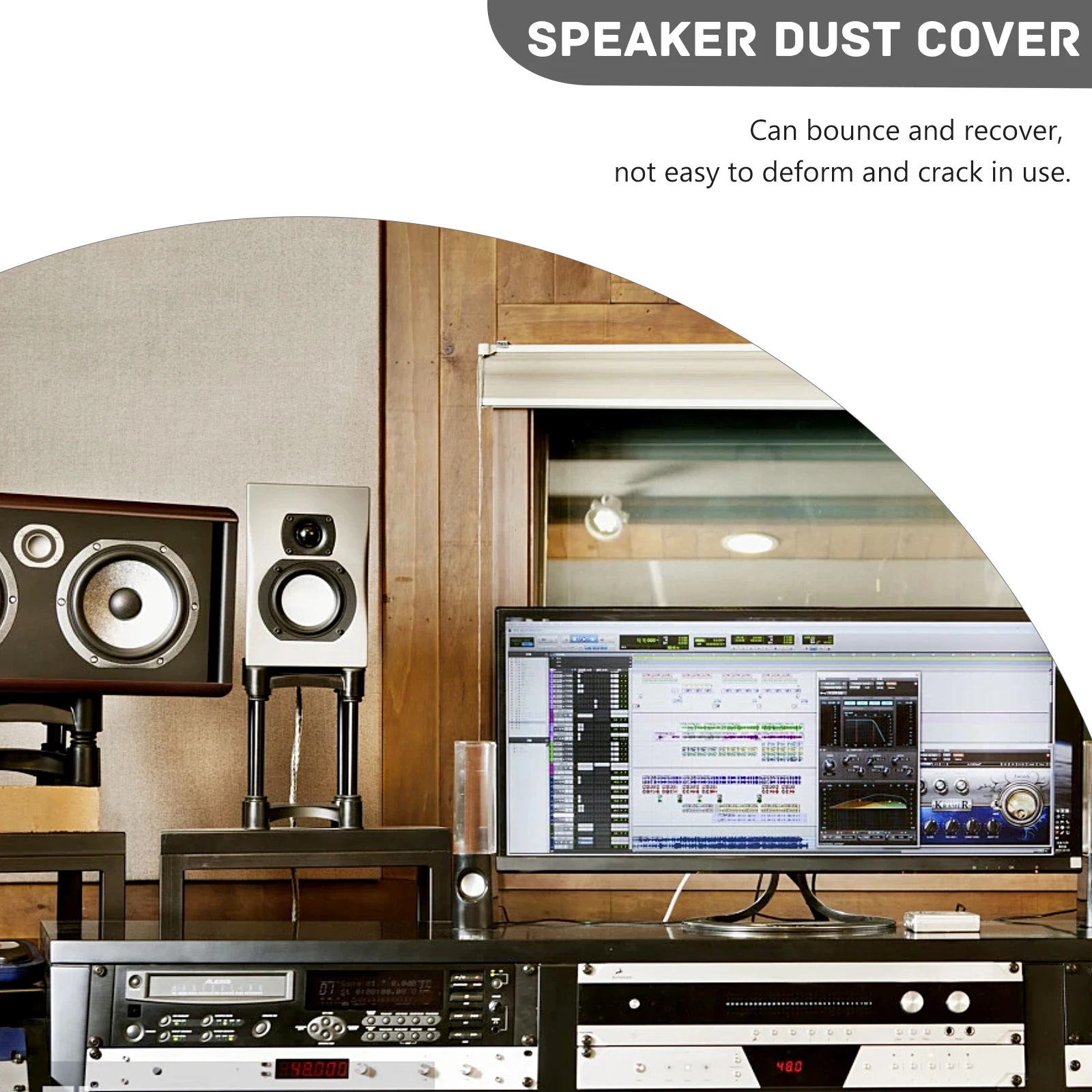 

6 PCS Dust Cap Dust-proof Hat Speaker Accessories Pulp Composites Protective Cover