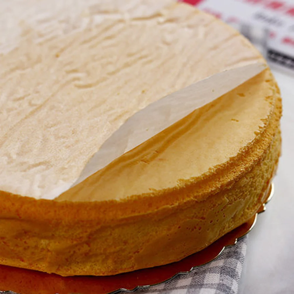 

100Pcs Baking Paper Round Pre-Cut Liners 6 Inch Diameter Cake Pans Oil Absorption Paper Food Filter for Grill Bbq