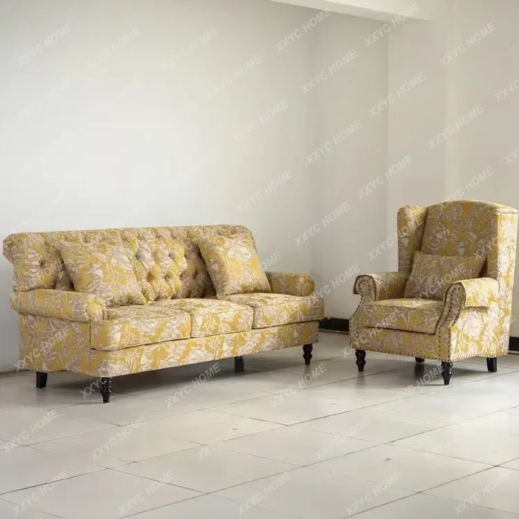 

Vintage Puffs Living Room Sofas Couch Relaxing Minimalist Ergonomics Living Room Sofas