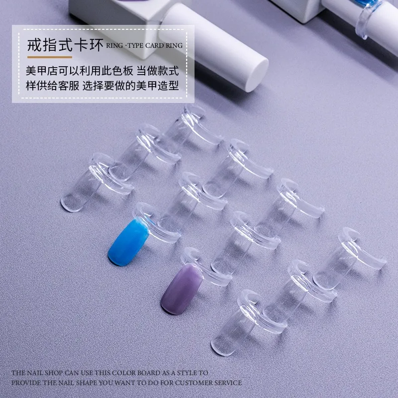 Ring - Style Nail Color Card: Perfect Sample for Nail Salon Manicure Display & DIY Nail Art