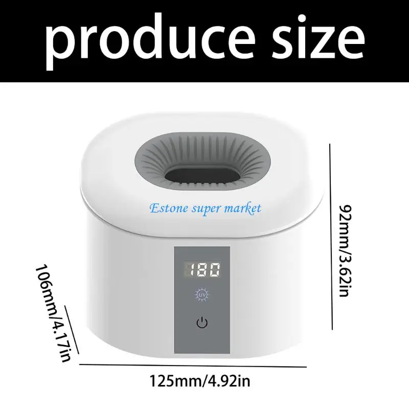 090B Portable Pacifier Cleaner LED Sanitizing Intelligent Timing Function For Infant Nipples Small Accessories