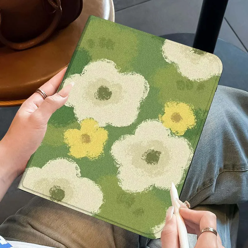 

Creative design flowers For iPad Pro Air Mini 1 2 3 4 5 6 7 7th 8th 9th 10th 11th 10.2 9.7 10.5 10.9 11 12.9 Tablet Case