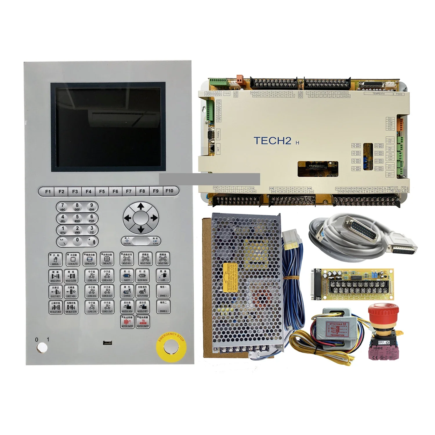 Injection Molding Machine Spare Parts Supply Techmation Q8 Control Panel TECH2 PLC Controller TECHMATION Q12 PLC Controllers