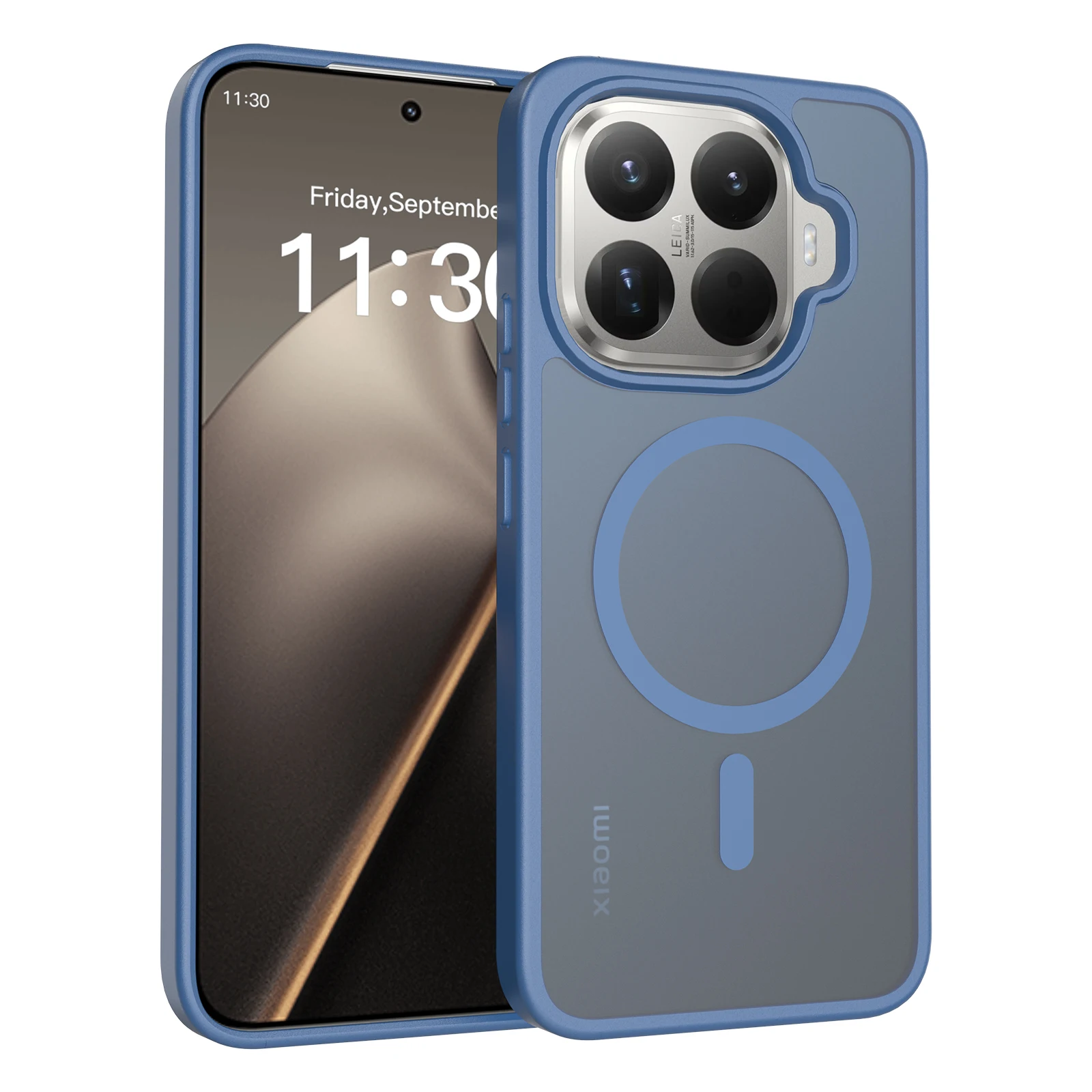 Für Xiaomi 17t Pro: Matte Schutzhülle mit Magnetverschluss, für Xiaomi 15t Pro: Anti-Fingerabdruck, rutschfeste PC+TPU-Hülle. – Detail 5