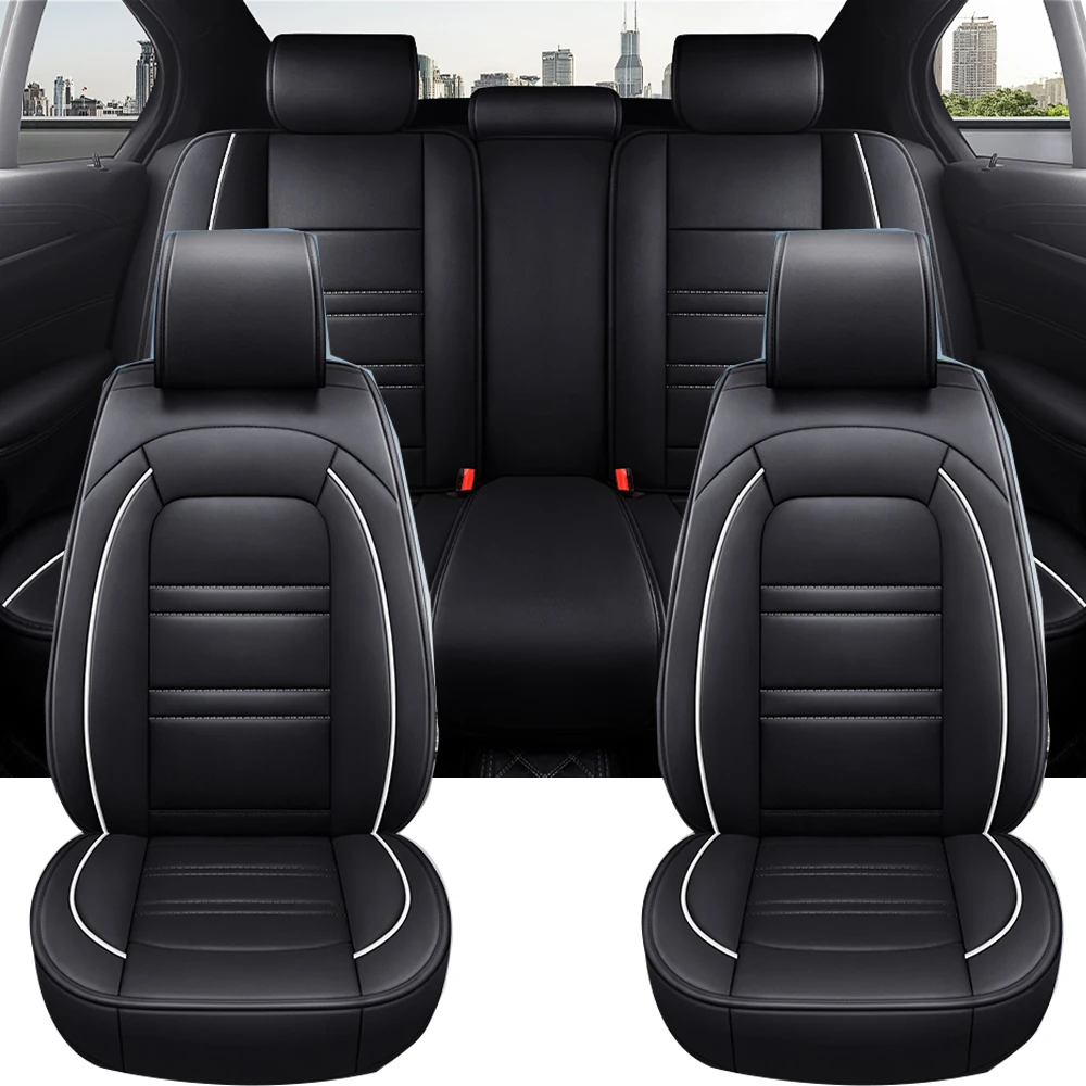 Full Coverage Pu Leather Car Seat Covers for JEEP Compass Grand Cherokee Commander Wrangler JK Car Accessories