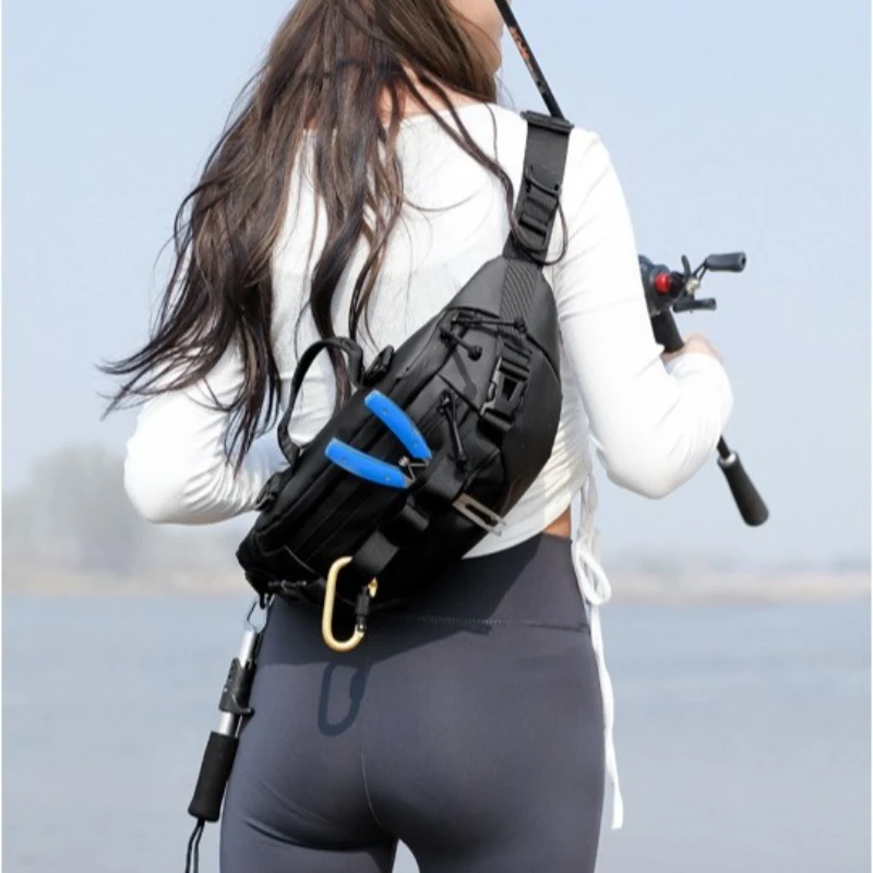 

Lure Fishing Gear Bag Fishing Men's Crossbody Bag Multi-Functional Outdoor Special Fishing Waist Bag