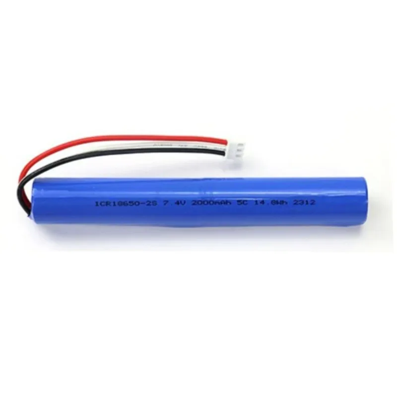 18650 Lithium Battery Pack 7.4V 2000mAh 2500mAh for Humidifier Beauty Device Outdoor Camping LED Light Rechargeable Batteries