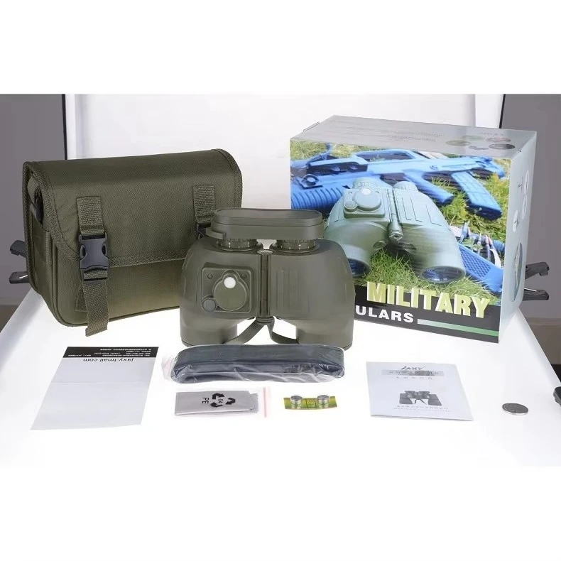 JAXY 7X50 المهنية الطاقة HD بحري مقاوم للماء للصدمات BAK4 مناظير تلسكوب مع البوصلة و Rangefinder #6