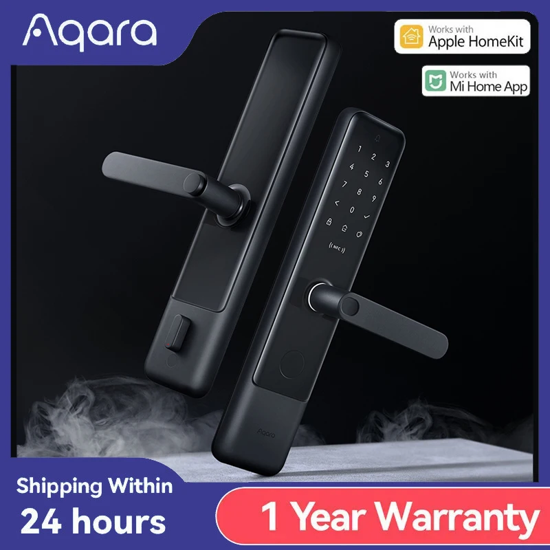 Original Aqara Smart Door Lock N200 Fingerprint Door Locks Bluetooth Password NFC Unlock Smart Lock Work With HomeKit Mihome APP