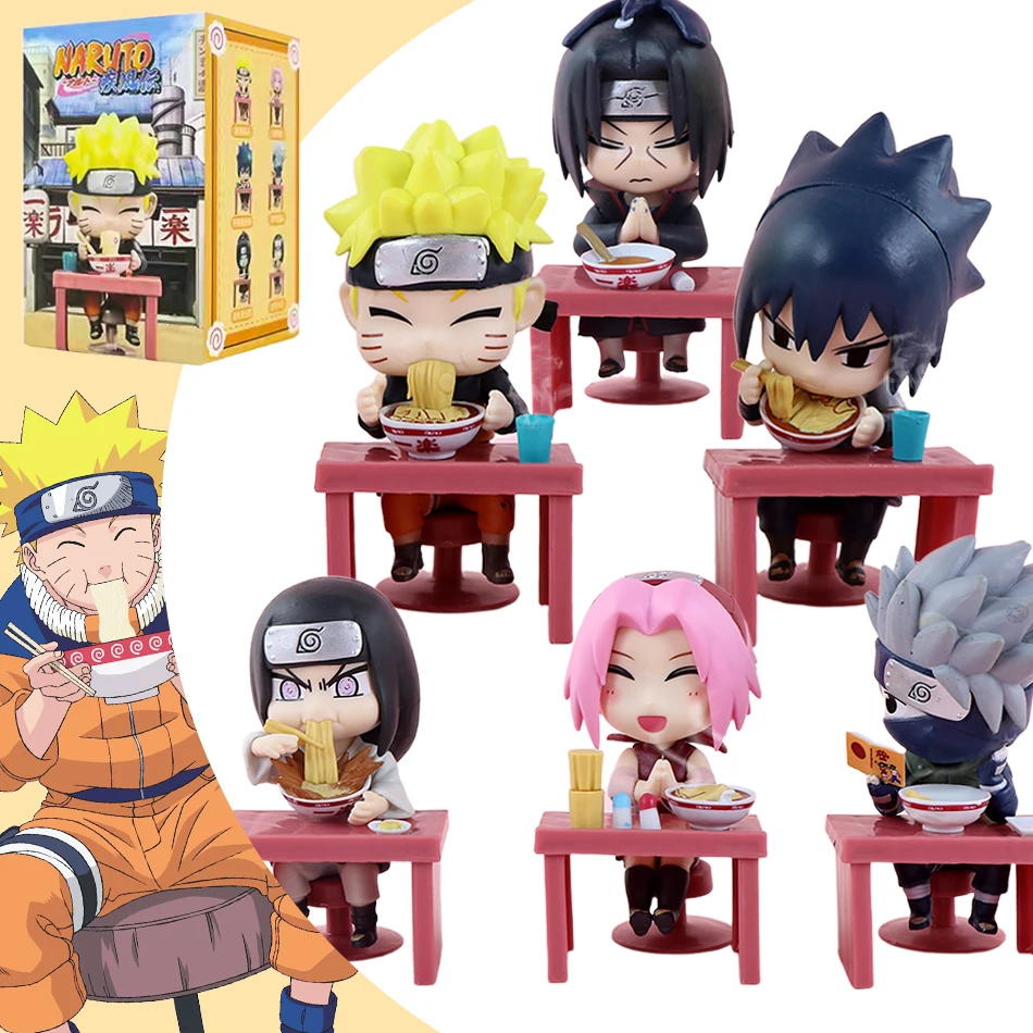 

В наличии: Серия коллекционных фигурок Naruto Shippuden в стиле рамен - миниатюрные аниме-фигурки из ПВХ - загадочные Саске Учиха и подарочный набор
