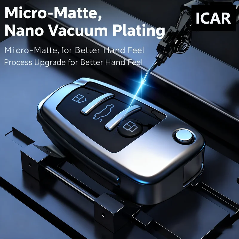 التيتانيوم الرمادي لأودي A1 A3 8P 8L A4 A5 B6 B7 A6 A7 C5 C6 4F Q3 Q5 Q7 Q8 TT S3 S4 S6 RS الوجه غطاء مفتاح السيارة الملحقات #2