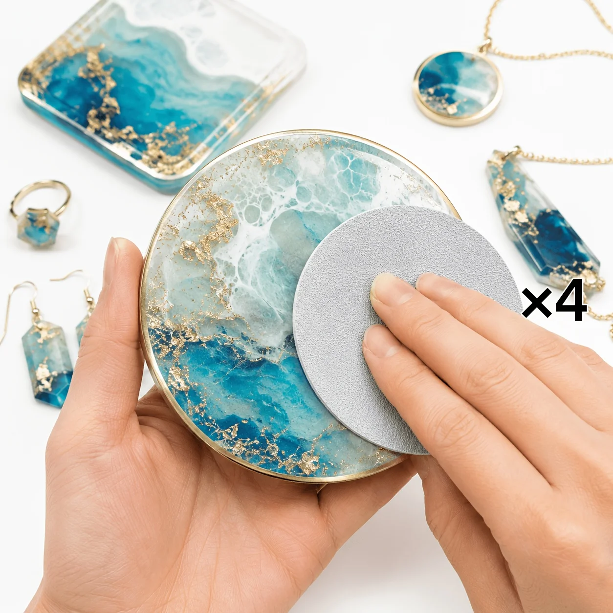 3D-Gedruckte Harz-Polierscheibe für Modell-Finishing, Figuren-Nahtlinien-Reinigung, Vorbehandlung vor dem Lackieren, Epoxidharz-Schmuck – Detail 17