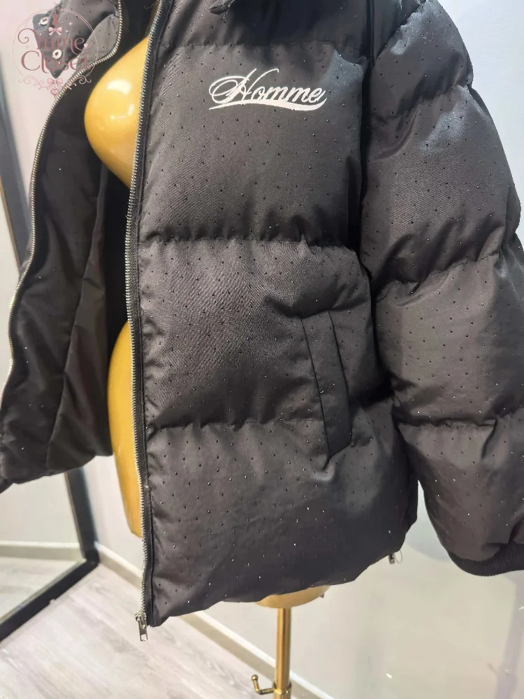 Fashion Parkas Women's Harajuku Winter Padded Jacket Thick Warm Coat Women's Vintage Zip Up Outerwear Casual Streetwear Y2K New