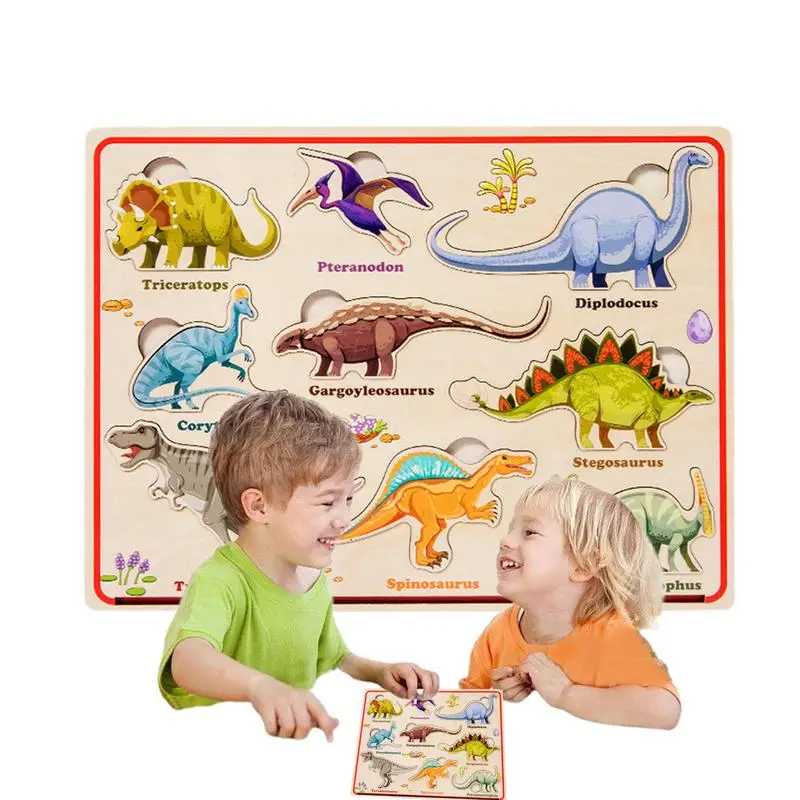 

Wooden Magnetic Matching Puzzle Magnetic Dinosaurs Farm Transportation Animal Puzzle Travel Toys Learning Educational Fun For