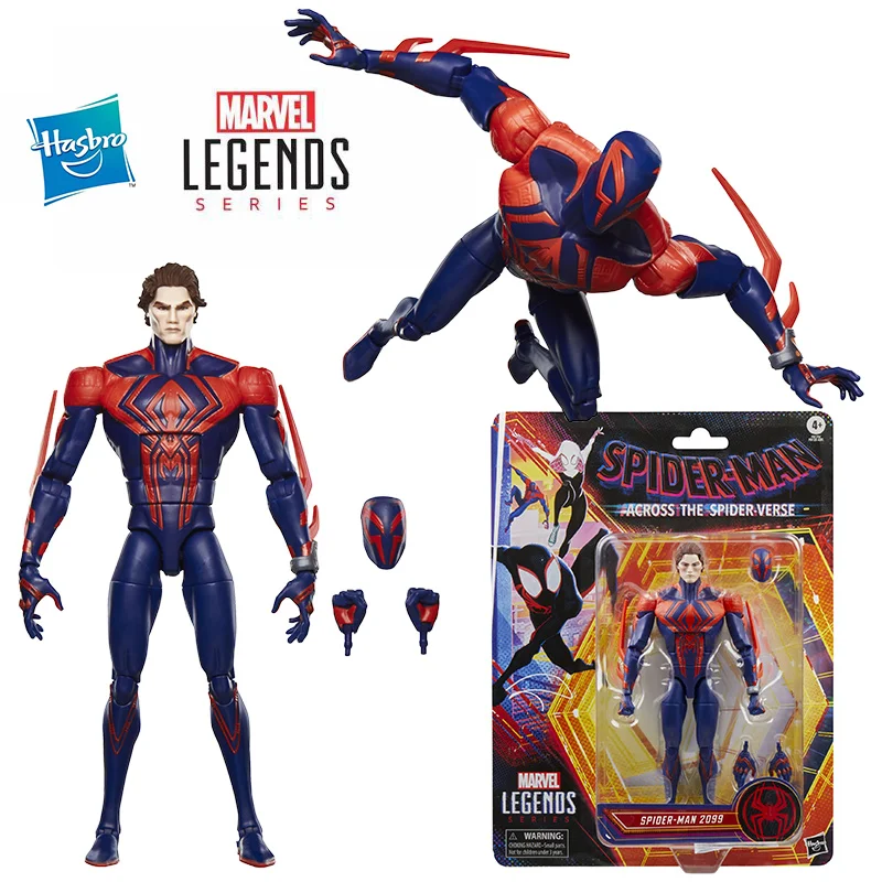 Hasbro Marvel Legends Series Spider-Man 2099 Spider-Man Across The Spider-Verse 16Cm Original Action Figure Model Toy Gift