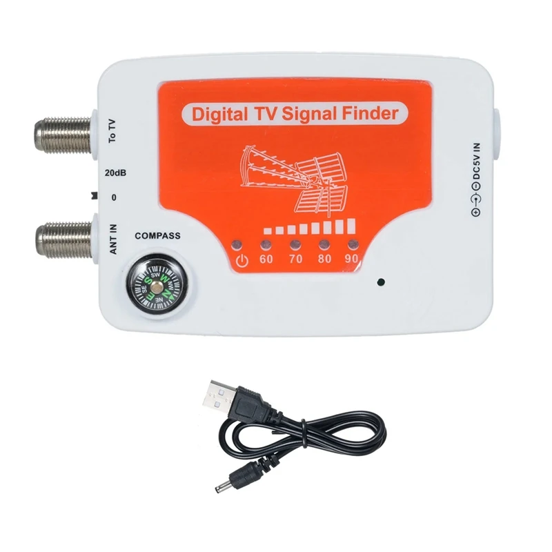 AA01-TF-02 Digitale TV Signaalzoeker Digitale Antenne Terrestrische TV Antenne Signaalsterkte Meter Detector Ontvanger