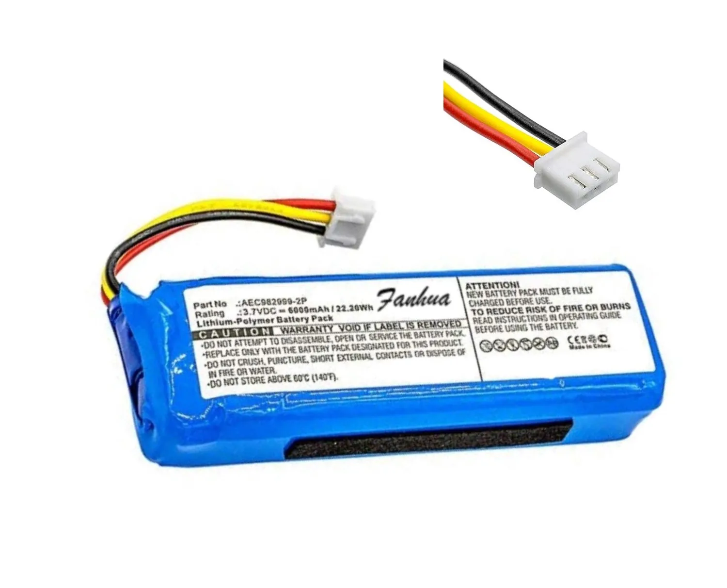 PN AEC982999-2P 3.7 V 6000MAh Pin Thay Thế Loa JBL Charge PN AEC982999-2P