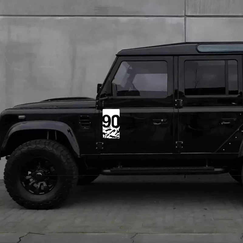 لاند روفر ديفندر 90 110 TRX4 سيارة الجبهة الحاجز الجانب الجناح ملصق 4X4 لاقط على الطرق الوعرة الرسومات الجسم ملصق مائي اكسسوارات L663 #2