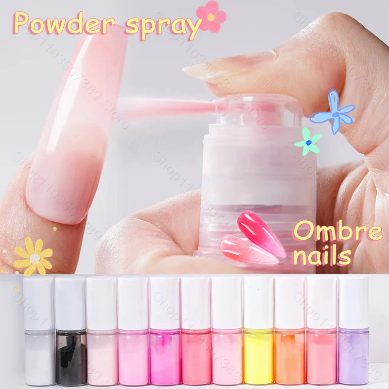 Das meist verkaufte Ombre-Sprüh pulver Nail Art Ombre-Spray für Nägel erzeugt einige Sekunden, um ein Pigment pigment mit Gradienten effekt zu erzielen