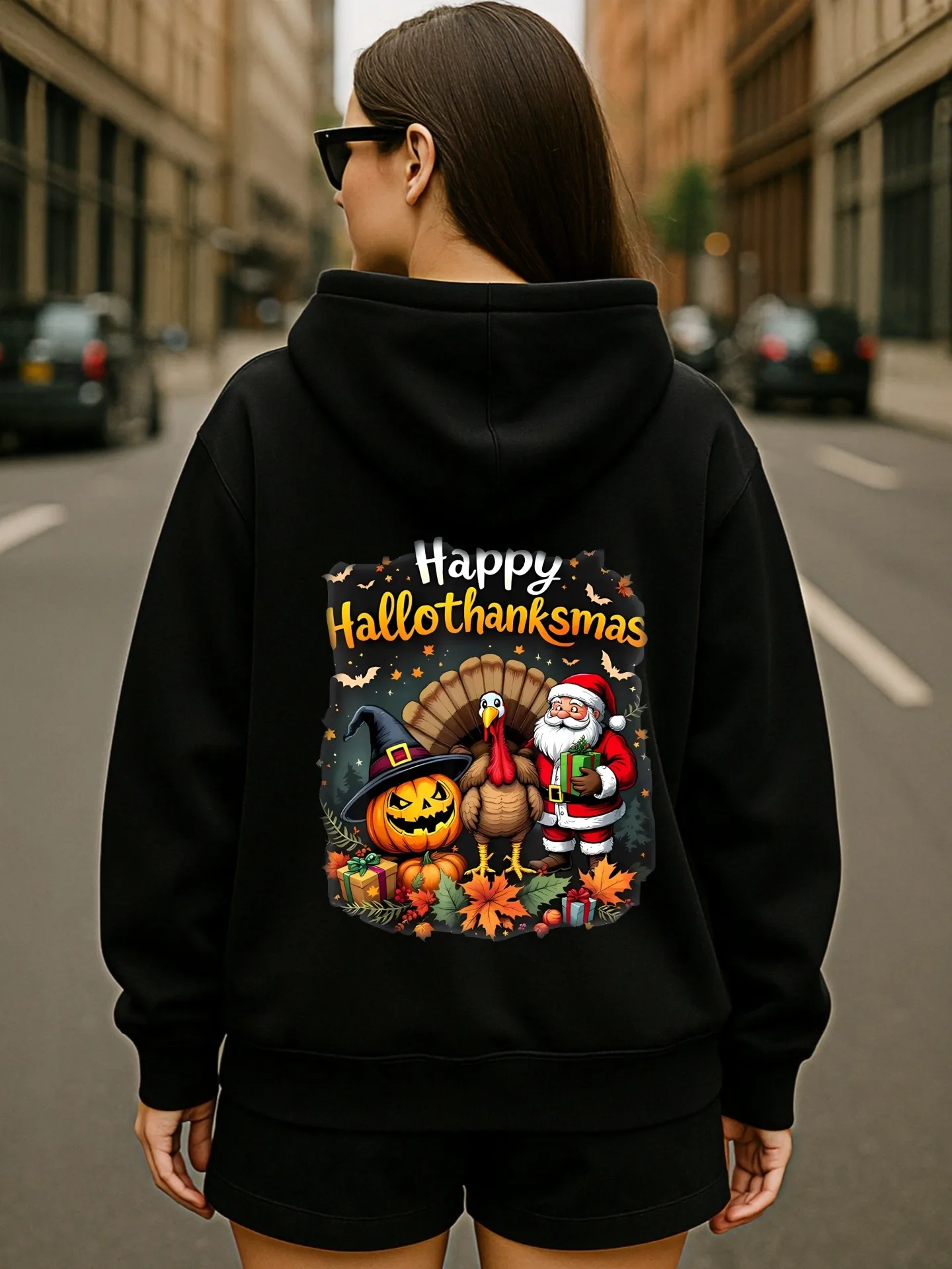 هوديي برسومات، طباعة Ice Nine Kills، طراز الجرونج، طباعة جرافيك، ملابس يومية غير رسمية، للرجال #2