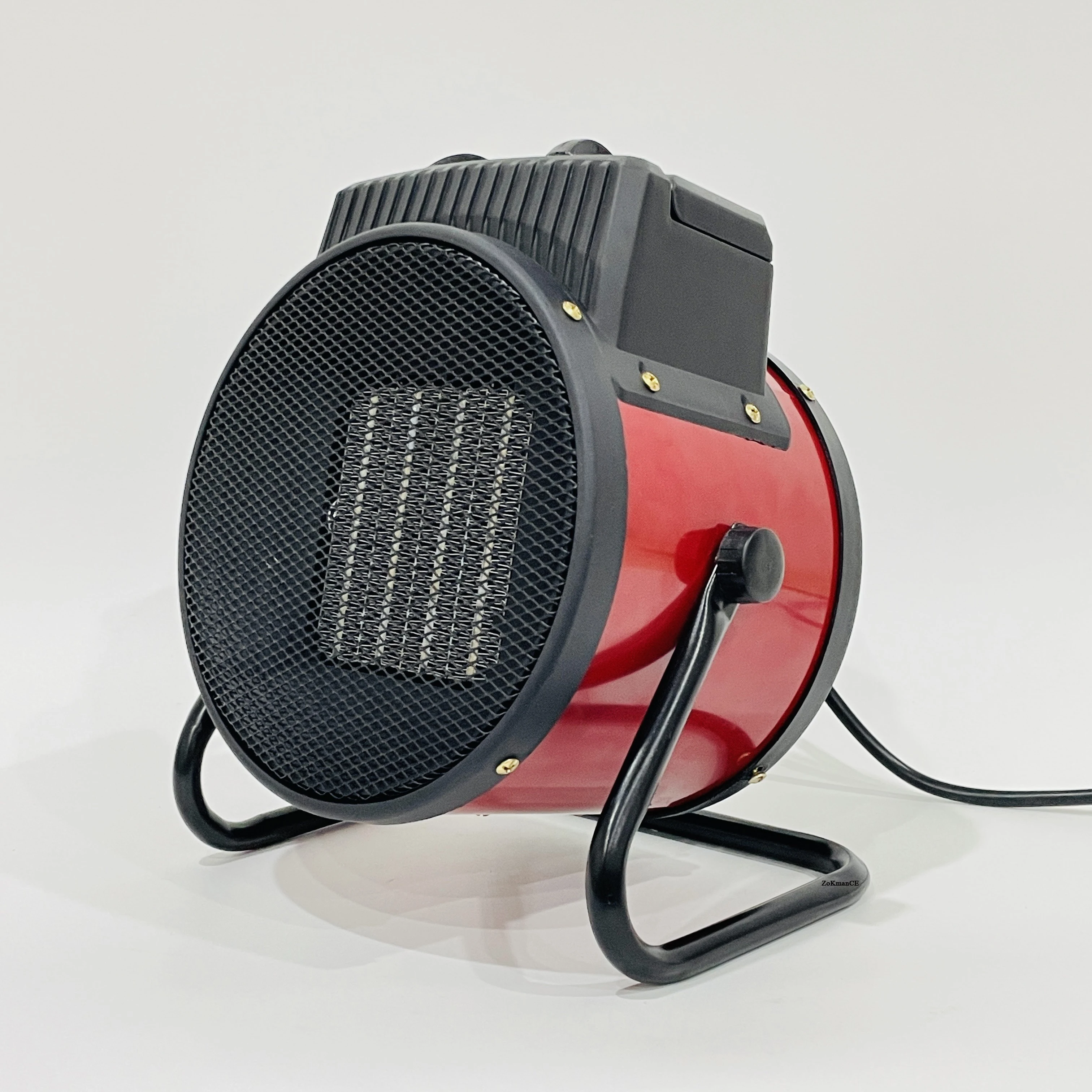 新型 3000/2000/1500W ポータブル電気ヒーター ファンと調節可能なサーモスタット付き、転倒時過熱保護機能搭載、急速加熱