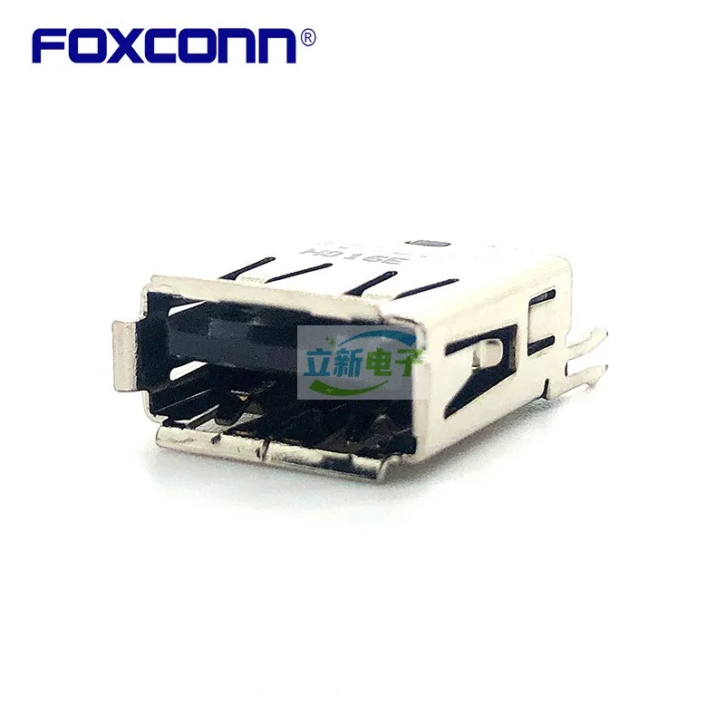 Foxconn UB0112C-4FK1-4F USB-A Moederbord In Lijn Connector Spot Voorraad