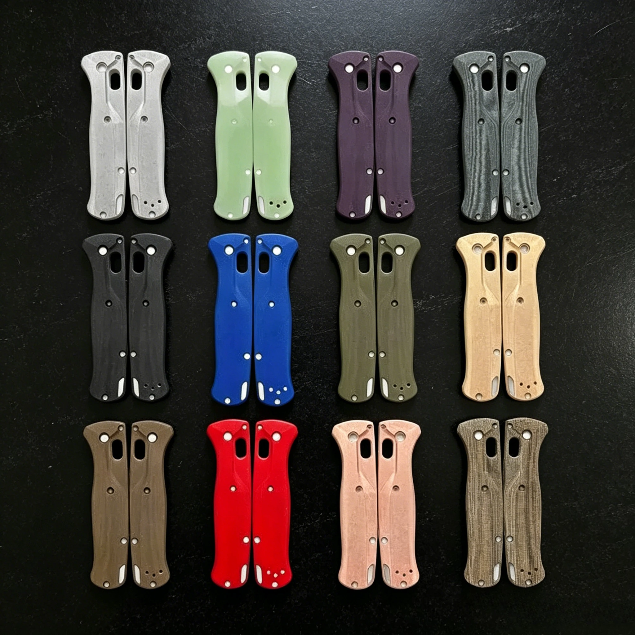 A Pair 535 Knife Handle Scales: G10 Composite Replacement Parts with Mounting Screws DIY Accessories