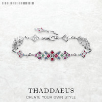 Magnificent Ornamentation Bracelets New Link Chain 925 Sterling Silver Fashion Royal Jewelry Victorian Age Gift For Women