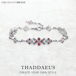 Magnificent Ornamentation Bracelets New Link Chain 925 Sterling Silver Fashion Royal Jewelry Victorian Age Gift For Women