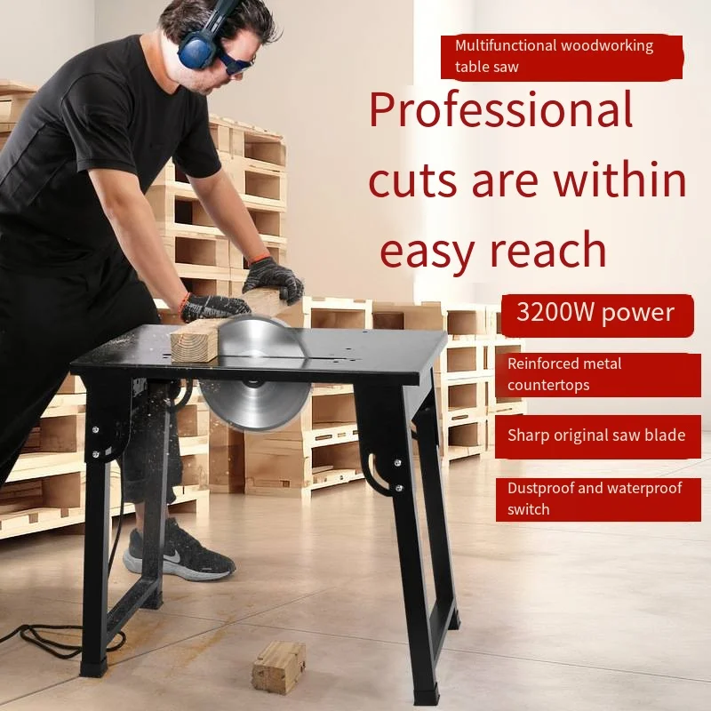 Multifunctional Woodworking Table Saw Table Circular Saw Plate Cutting Convenient Folding Woodworking Saw Cutting Tool  457