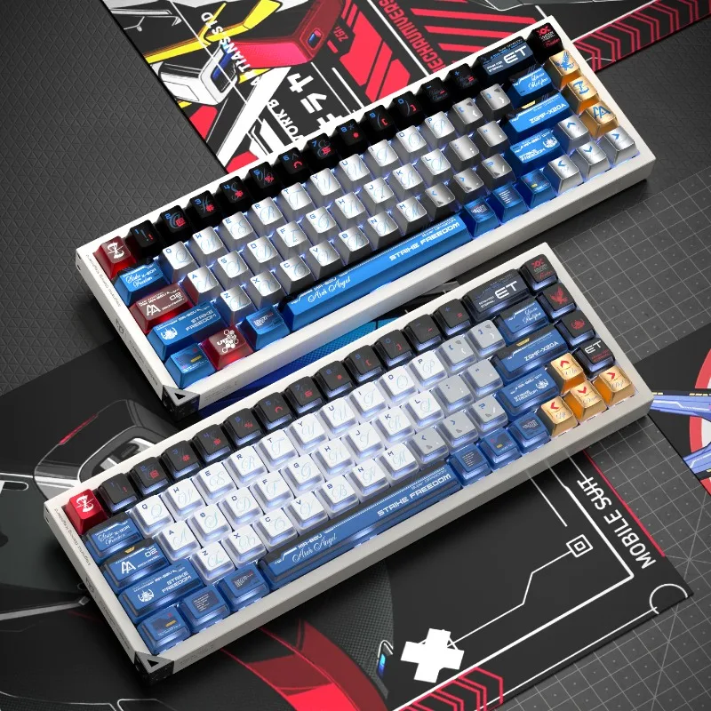 

Набор колпачков для клавиш Assault on Freedom, индивидуальная колпачка для клавиатуры с вишневым профилем для игр, аксессуары для механической клавиатуры, подарки