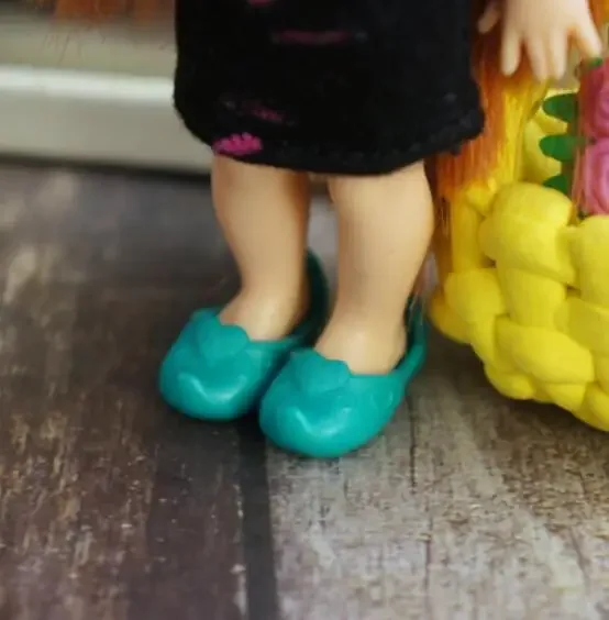 BQ3 Dolls green shoes small toy accessories for height 11cm kelly dolls feet images - 6